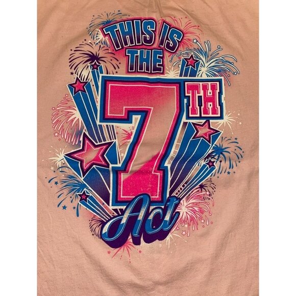 World Cup Shooting Stars Worlds 2023 Pink T-Shirt With 7th Act Graphic Print - Picture 4 of 5